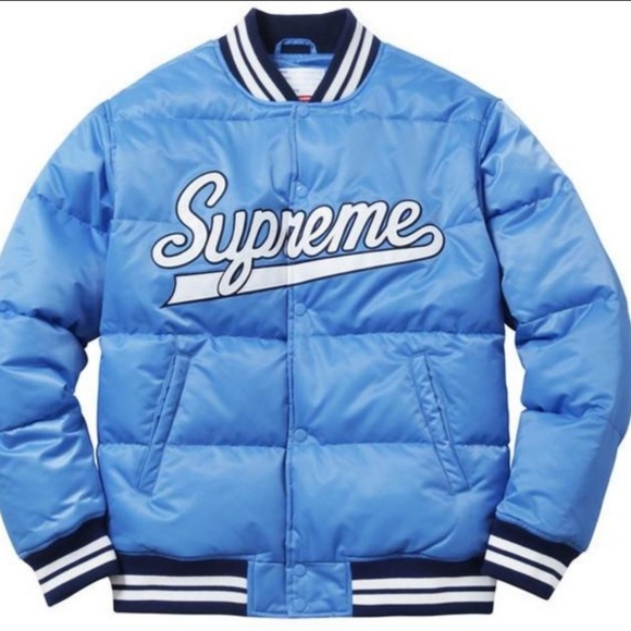 supreme blue bomber jacket